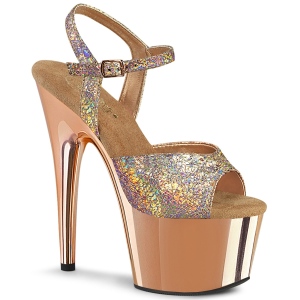 Arany 18 cm ADORE-709HM Glitter platform cipők a magassarkű