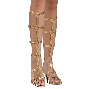 Arany 8 cm ROMAN-10 terdig erő gladiátor szandál női