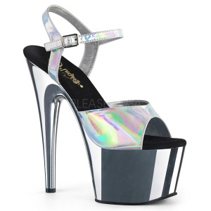 Ezüst 18 cm ADORE-709HGCH Hologram platform magassarkú női