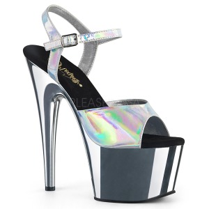 Ezüst 18 cm ADORE-709HGCH Hologram platform magassarkű női