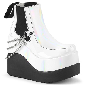 Fehér vegán boots 13 cm VOID-50 demoniacult éksarkú csizma
