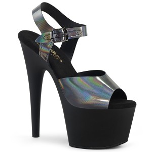 Fekete 18 cm ADORE-708N-DT Hologram platform magassarkű női