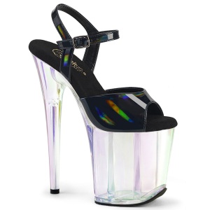 Fekete 20 cm FLAMINGO-809HT Hologram platform magassarkű női