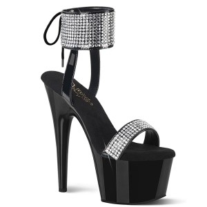 Lakkb&337;r strass 18 cm ADORE-770 pleaser magassarkú boka mandzsetta