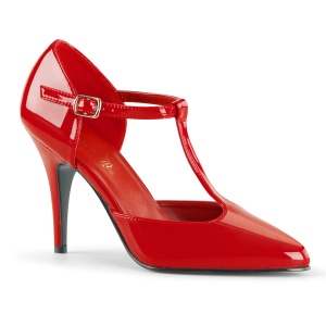 Lakkbőr 10 cm VANITY-415 pleaser körömcipő magassarkú piros