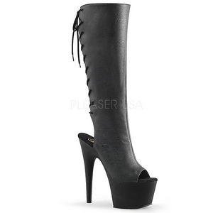 Műbőr 18 cm ADORE-2018 női csizma magassarkú