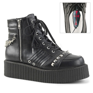 Műbőr 5 cm V-CREEPER-565 Platform Creepers Bokacsizma Férfi