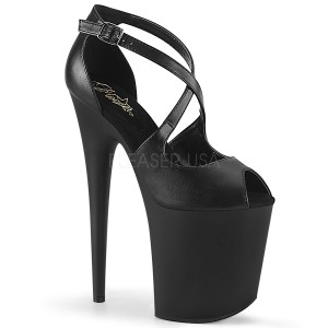 Műbőr platform 20 cm FLAMINGO-821 pleaser magassarkú cipő