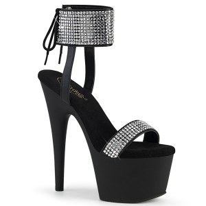 Műbőr strass 18 cm ADORE-770 pleaser magassarkú boka mandzsetta