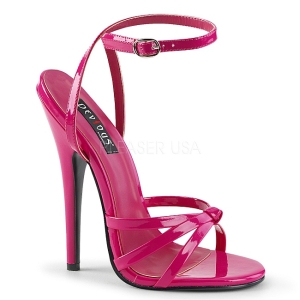 Pink 15 cm Devious DOMINA-108 női magassarkú szandál