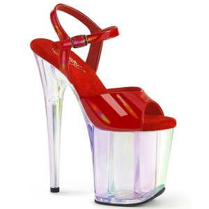Piros 20 cm FLAMINGO-809HT Hologram platform magassarkú női