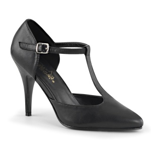 Vegan 10 cm VANITY-415 pleaser körömcipő magassarkú fekete
