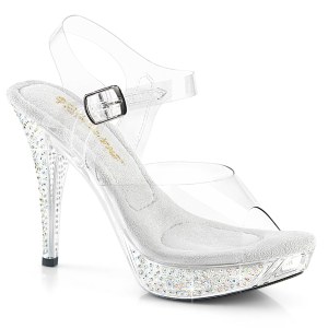 Átlátszó 11,5 cm ELEGANT-408 fabulicious fitness verseny cipő magassarkú