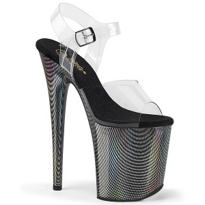 Átlátszó 20 cm FLAMINGO-808HCP Hologram platform magassarkú női