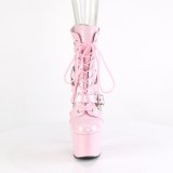 ADORE-1013MST 18 cm pleaser magassarkú bokacsizma rózsaszín