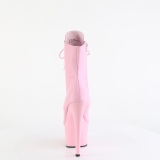 ADORE-1020 18 cm pleaser magassarkú bokacsizma rózsaszín
