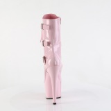 ADORE-1043 - 18 cm platform bokacsizma magassarkú lakkbőr rózsaszín