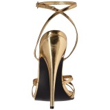 Arany 15 cm DOMINA-108 transzvesztita magassarkű cipő