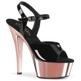Arany 15 cm Pleaser KISS-209 Króm Platform Magassarkú