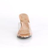 Arany 8 cm BELLE-301 transzvesztita magassarkű cipő