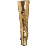 Arany Flitterekkel 8 cm SPECTACUL-300SQ Női Csizma