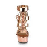 Arany Műbőr 15 cm DELIGHT-658 pleaser cipők a magassarkű
