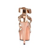 Arany Műbőr 15 cm DELIGHT-658 pleaser cipők a magassarkű