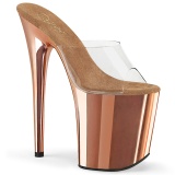 Arany krom platform 20 cm FLAMINGO-801 pleaser magassarkú papucs