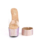 Arany strass 18 cm BEJEWELED-712RS pleaser magassarkú boka mandzsetta