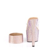 Arany strass 18 cm BEJEWELED-712RS pleaser magassarkú boka mandzsetta