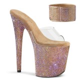 Arany strass 20 cm BEJEWELED-812RS pleaser magassarkú boka mandzsetta