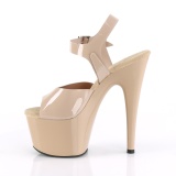 Bézs 18 cm ADORE-708N Platform Magassarkú Cipők