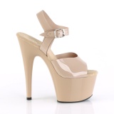 Bézs 18 cm ADORE-708N Platform Magassarkú Cipők