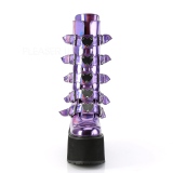 Bíbor Hologram 14 cm SWING-230 cyberpunk csizma platformos