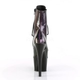 Bíbor Lakkbőr 18 cm ADORE-1020SHG rúdtánc magassarkú bokacsizma