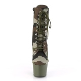 Camoflash vászon 18 cm ADORE-1020CAMO pleaser bokacsizma platform