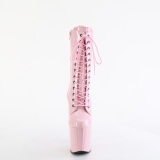 ENCHANT-1040 19 cm pleaser magassarkú bokacsizma rózsaszín