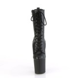 ENCHANT-1040 19 cm pleaser magassarkú bokacsizma vegan