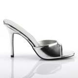 Ezüst 10 cm CLASSIQUE-01 alacsony sarkú női papucs