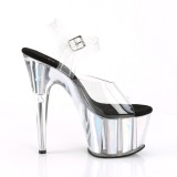 Ezüst 18 cm ADORE-708HGI Hologram platform magassarkú női