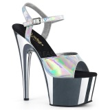 Ezüst 18 cm ADORE-709HGCH Hologram platform magassarkú női