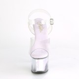 Ezüst 18 cm SKY-308MC Hologram platform magassarkú női