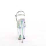 Ezüst 20 cm FLAMINGO-809HT Hologram platform magassarkú női