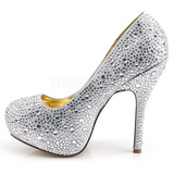 Ezüst Csillogó Kövekkel 13,5 cm FELICITY-20 női cipők magassarkű