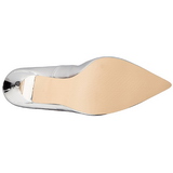 Ezüst Matt 10 cm CLASSIQUE-20 Férfi Körömcipő