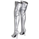 Ezüst Matt 13 cm SEDUCE-3000 Magassarkú Combcsizma