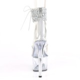 Ezüst strass 18 cm ADORE-724RS-02 pleaser magassarkú boka mandzsetta
