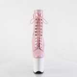 FLAMINGO-1020 20 cm pleaser magassarkú bokacsizma rózsaszín