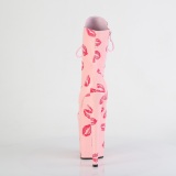 FLAMINGO-1020KISSES 20 cm pleaser magassarkú bokacsizma rózsaszín