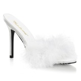 Fehér 10 cm CLASSIQUE-01F női papucs Prém